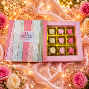 Drippy Lickies Floral White Chocolate Gift Box